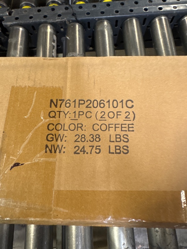 Photo 1 of --- INCOMPLETE SET, BOX 2 of 2 --- SKU N761P206101, Coffee Color Bed Frame 