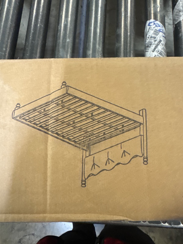 Photo 1 of --- INCOMPLETE SET, BOX 2 of 2 --- SKU N761P206101, Coffee Color Bed Frame 