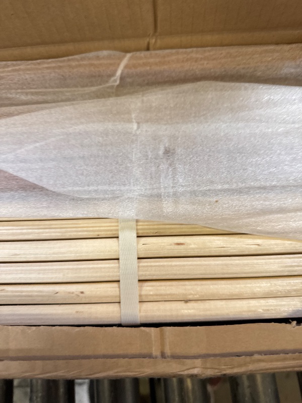 Photo 1 of Mellow Naturalista Grand - 12 Inch Solid Wood Platform Bed with Wooden Slats - No Box Spring Needed - Queen (Natural Pine)