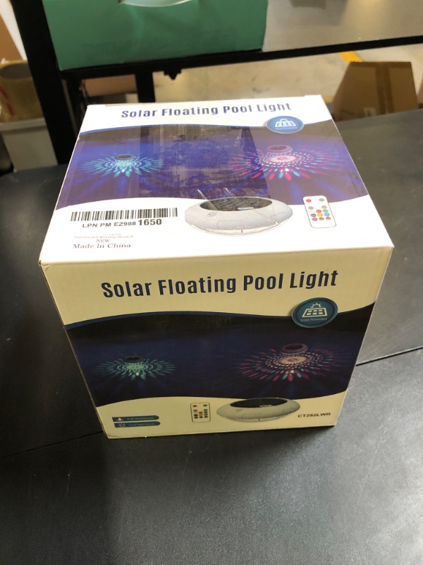 Photo 1 of LENONE Floating Pool Lights w/Remote, 6.5 Inch RGB Color Changing Solar Pool Lights That Float with 9 Dynamic Lighting, IP68 Waterproof Hangable Solar Floating Light for Pool Garden Weeding Decor(2)
