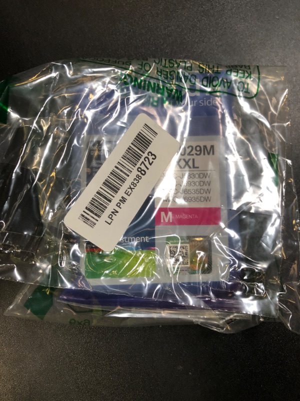 Photo 1 of Brother LC3029M Super High Yield Magenta Ink Cartridge, 1 Count (Pack of 1)