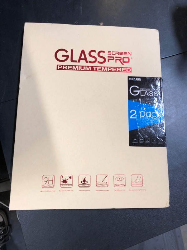 Photo 1 of SPARIN 2+2 Pack Screen Protector for iPad Pro 13 inch 2024 7th generation M4 + Camera Lens Protector, Tempered Glass with Alignment Frame/Case Friendly/Anti Scratch/Apple Pencil Pro Compatible