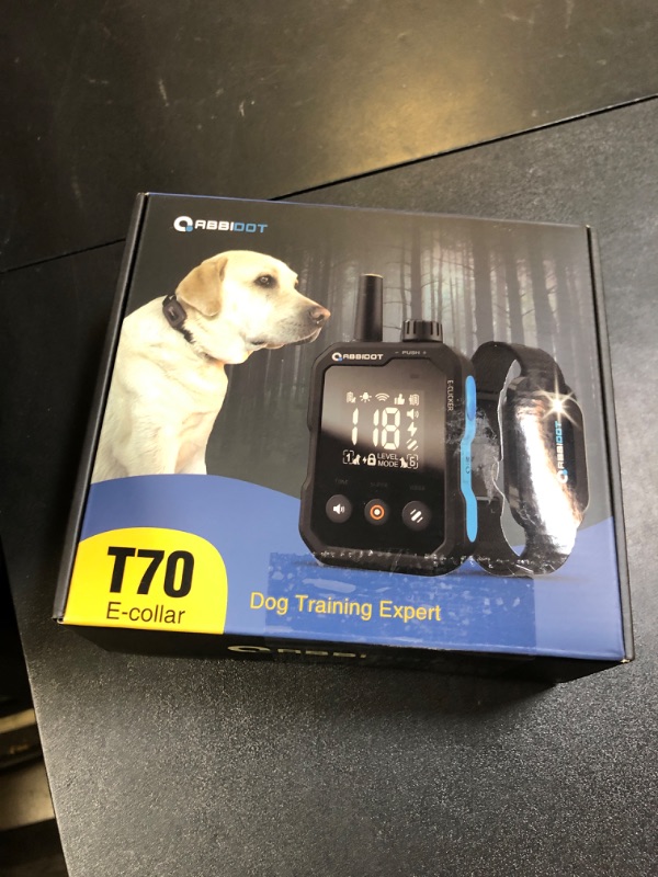 Photo 1 of ABBIDOT Dog Training Collar with Remote - 4500ft, 6 Modes, Custom Mode, E-clicker, Longer Battery Life, Enhanced Night Light, Waterproof Adjustable E Collar for Small Medium Large Dogs