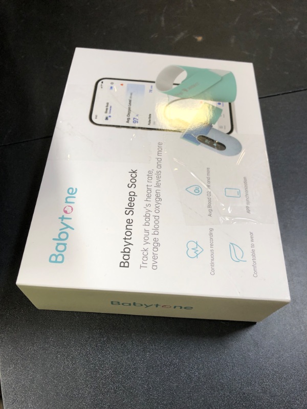 Photo 1 of Babytone Baby Sleep Sock Monitor, Tracking Heart Rate and Movement for Infant, Wearable Foot Monitor Smart Sock with Bluetooth and APP, for 0-36 Months Newborn