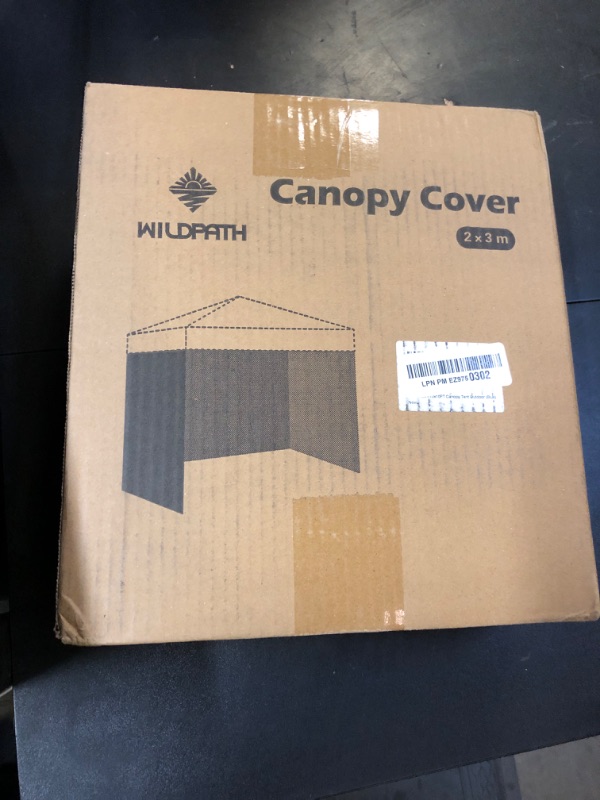 Photo 1 of WILDPATH Canopy Tent Sidewall for 10x10 Wall Tent, Canopy Shade Cover with Waterproof and 99% UV Protection Fabric, 3PCS Outdoor Curtains