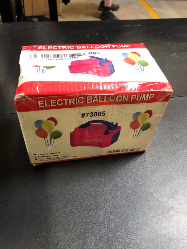 Photo 1 of FLSEPAMB Balloon Pump, Electric Balloon Pump,Portable Dual Nozzles Electric Balloon Air Pump 110V 600W, Electric Balloon Inflator with Tying Tool, Colored Ribbons for Party Decoration