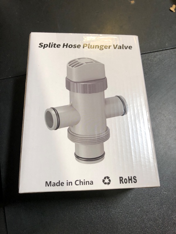 Photo 1 of SHAPON Dual Split Hose Plunger Valve Compatible with Intex Pool Parts and Accessories Replacement for Above Ground Swimming Pool and Pool Filter Pump (1 Pack)