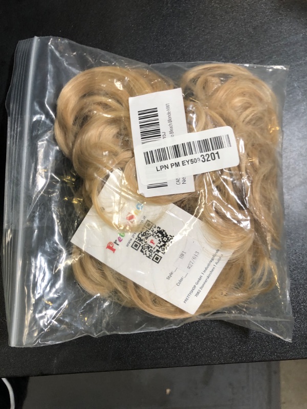 Photo 1 of CAISHA Hairpiece Hair Wrap Heat-resistant Synthetic Fibres Curly Messy Updo Bleach Blonde HW1