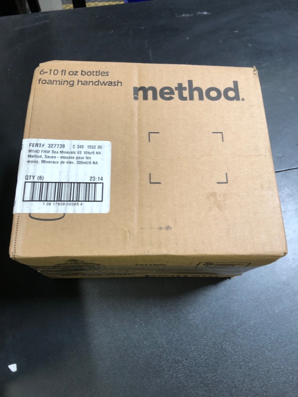 Photo 1 of Method Foaming Hand Soap, Sea Minerals, Paraben and Phthalate Free, Biodegradable Formula, 10 Fl Oz (Pack of 6)
