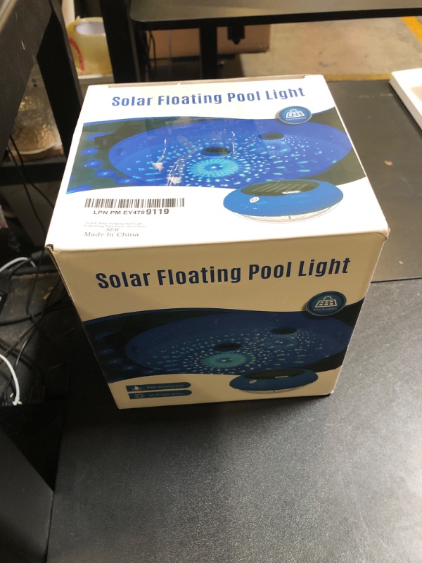 Photo 1 of FirstE Solar Floating Pool Lights, RGB Color Changing Pool Floating Light, IP68 Waterproof LED Solar Pool Lights That Float, Hangable Auto ON Off for Above In Ground Pools Wedding Party Decoration (2)