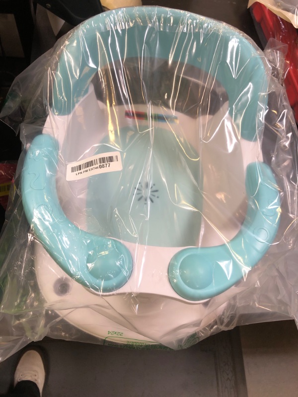 Photo 1 of NFSVLB Baby Bath Seat for Babies Sitting Up with Temperature Alert+Soft Cushion+Suction Cup,Infant Bath Seat for Baby 6 Months & Up,Baby Bath Chair Toddler Bath seat for Bathtub Tub Blue