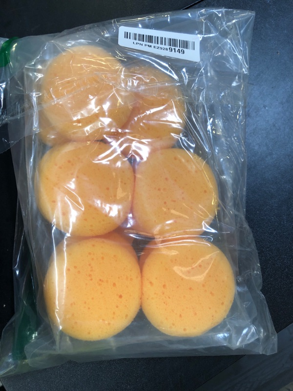 Photo 1 of Ymapinc 12PCS Kitchen sponges for Washing Dishes Round Natural Cleaning Sponge,Cellulose Eco-Friendly No Odor, Dusting, Cleaning Bathroom, 7 * 7cm
