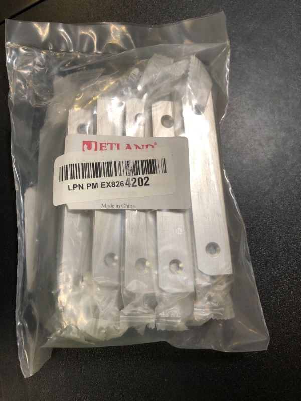 Photo 1 of Jetland Cabinets Drawers Edge Pulls - 10-Pack, 4" Overall Length, Brushed Nickel, Concealed Tab Pulls for Kitchen Garage Cabinet Drawers, PW5018BS102L