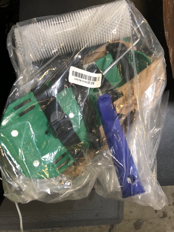 Photo 1 of 9 Inch Screed Spiked Roller Self Leveling Concrete Roller Epoxy Roller Spike Shoes for Epoxy Flooring Cement Floor Leveling Tools Screed Compound Roller