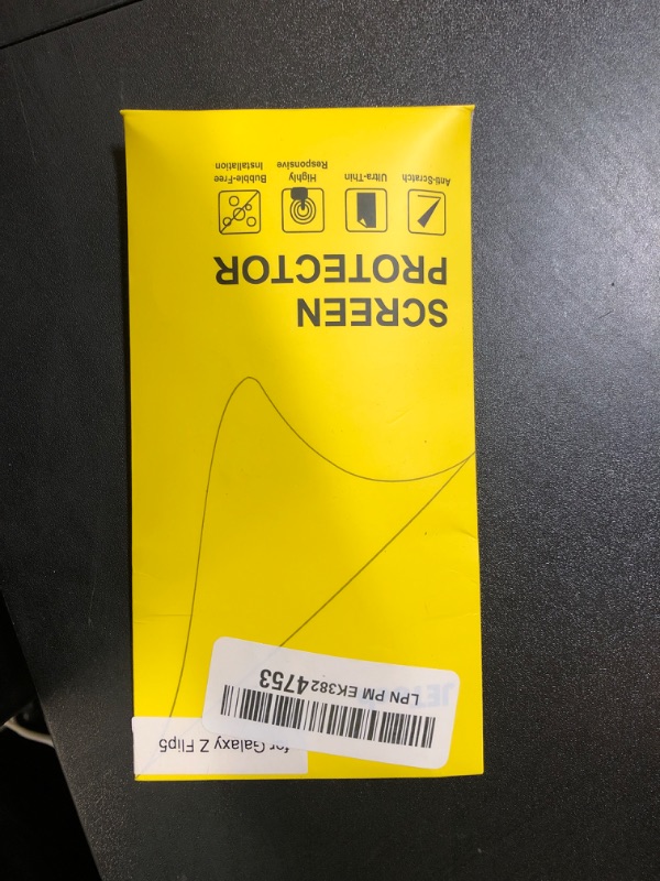 Photo 1 of JETech Front Screen Protector for Samsung Galaxy Z Flip 5, Full Coverage PET Film, Case Friendly, HD Clear, 3-Pack