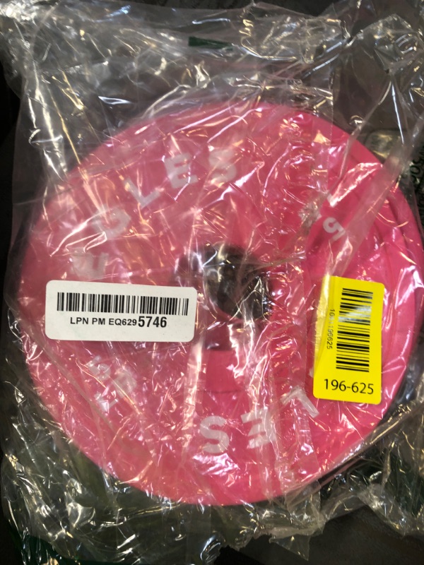 Photo 1 of EGLES Change Plates Pair 5LB Pink- Rubber-Coated Weight Plates in Pairs, Olympic Bumper Plates, Color-Coded, Colorful, Fit 2-Inch Barbells Strength Training Weight Plates Gym & Fitness