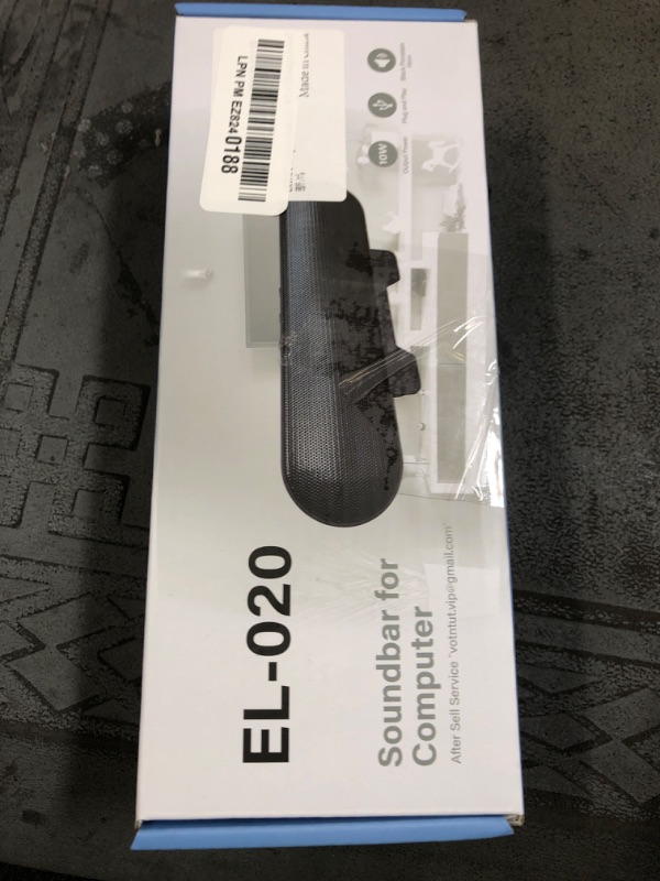 Photo 1 of LXTNFU Computer Speakers for Desktop Monitor,Single Speakers for Desktop PC,Laptop Speaker with Loud Sound,Volume Control Easily Clamps to Monitors(USB-C to USB Adapter Included) (Black)