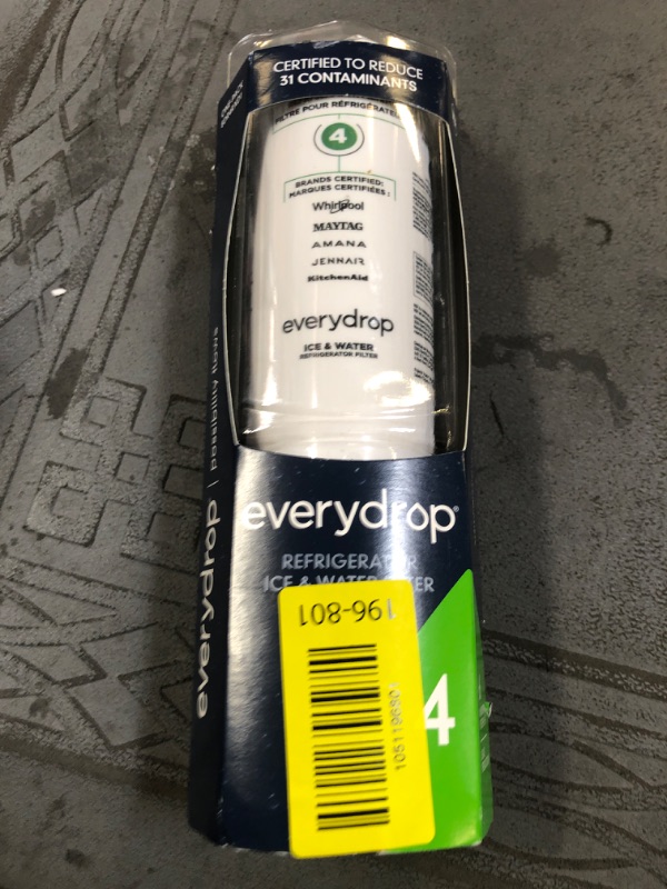 Photo 1 of everydrop by Whirlpool Ice and Water Refrigerator Filter 4, EDR4RXD1, Single-Pack