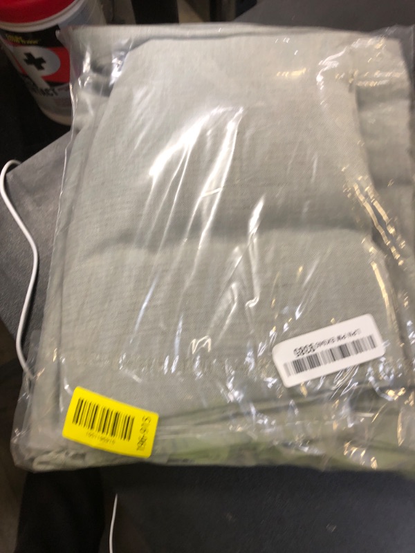 Photo 1 of jinchan Linen Blend Curtains 84 inch Length 2 Panels for Bedroom Living Room, Light Filtering 50 inch Wide Farmhouse Drapes with Rod Pocket Back Tab(50W x 84L, Light Green)