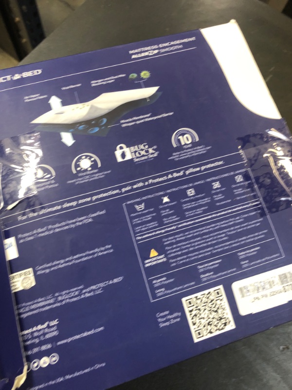 Photo 1 of Protect-A-Bed, Allerzip Mattress Encasement, 11” - 18” Height, Waterproof, Zippered, 6-sided, Queen