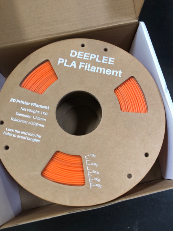 Photo 1 of 3D printer filament orange