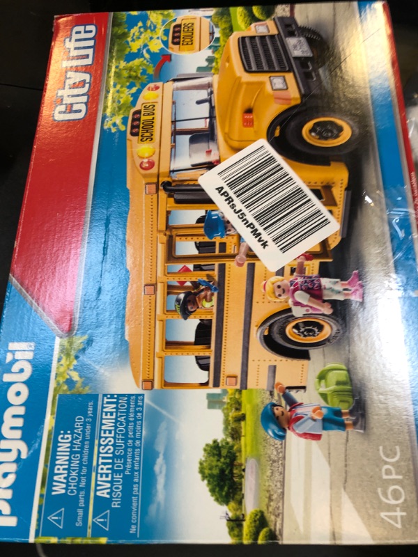 Photo 1 of Playmobil School Bus with Accessories and 4 Figures