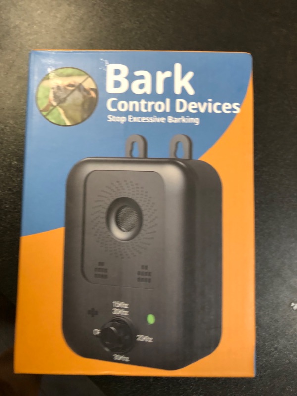 Photo 1 of Anti Barking Devices, Auto Barking Control Devices with 3 Modes, Effective Stop Barking Dog Devices for Indoor & Outdoor Use, Rechargeable Ultrasonic Dog Bark Box Barking Deterrent Devices?Black
