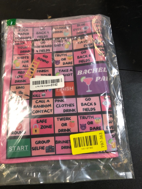 Photo 1 of Fofeadm Bachelorette Party Drinking Games for Adults, Rubber Mat Drinking Board Game, Funny Party Interactive Drinking Games for Girls Night, Bachelorette Party, Age 21+, 2-8 Players