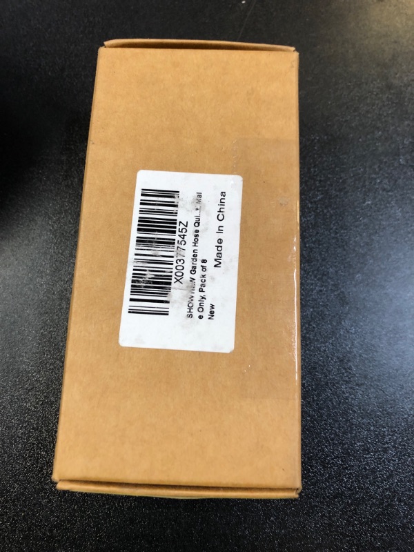Photo 1 of SHOWNEW Garden Hose Quick Connector Male Hose End Adapters Solid Brass 3/4 inch GHT Thread Water Hose Fitting Repair Replacement, Male Only, Pack of 8