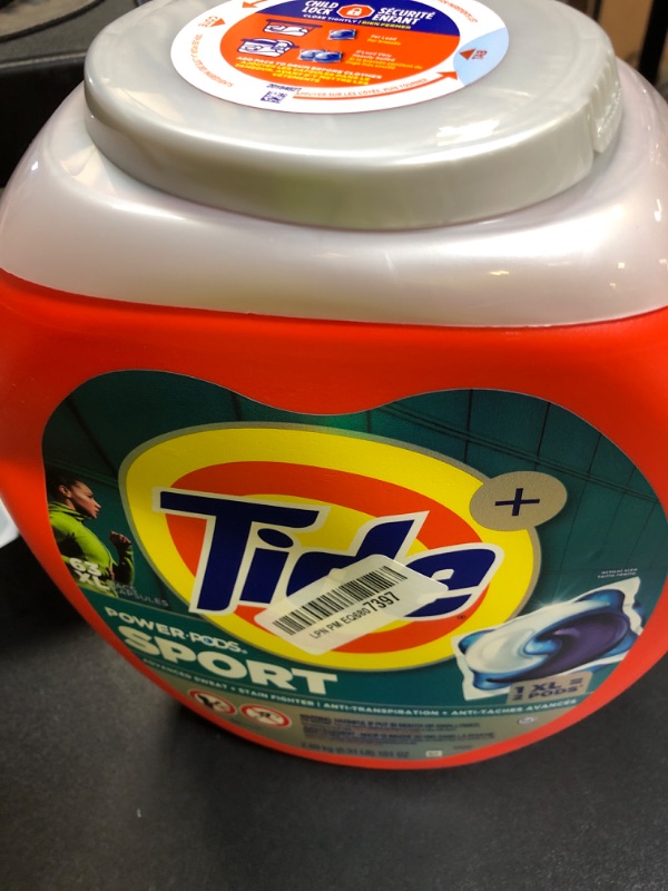 Photo 1 of Tide Power PODS Laundry Detergent Soap Pacs with Febreze Sport, 63 Count, Laundry Pods with Febreze Freshness and Sport Odor Defense (133)