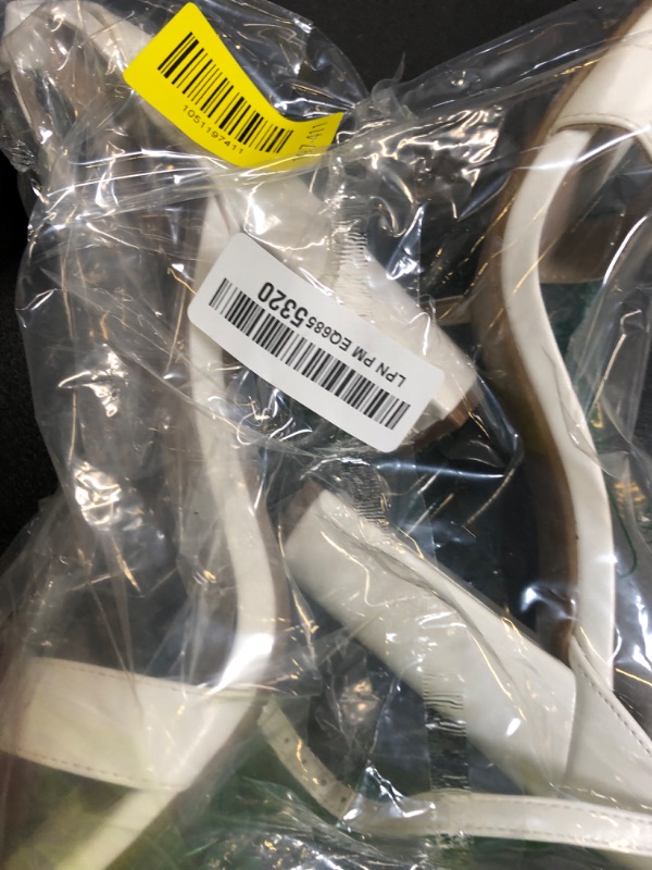 Photo 1 of DREAM PAIRS Womens Hi-Chunk High Heel Pump Sandal White Pu - 8