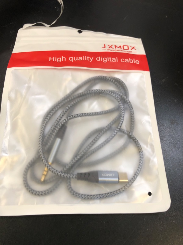 Photo 1 of JXMOX USB C to 3.5mm Audio Aux Jack Cable (4ft), Type C to 3.5mm Headphone Car Stereo Cord Compatible with iPhone 16 Pro Max 15 Pro Max, Samsung Galaxy S24 S23 S22 S21 Note 20, Pixel 4 5 XL, iPad Pro