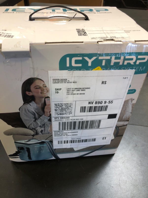 Photo 1 of Cold Therapy Machine with Programmable Timer, Portable Ice Machine for Knee After Surgery, Knee Replacement Recovery System for Pain Relief w/Compression Pad for Shoulder, Hip and Ankle