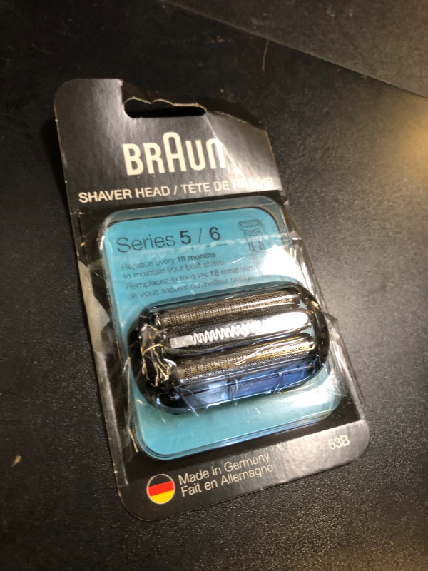 Photo 1 of Braun Series 5 53B Electric Shaver Head, Black – Designed for Series 5 and Series 6 shavers (New Generation)