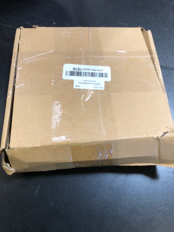 Photo 1 of 2 Sets 6 Inch Adjustable Pipe Bracket, Heavy Duty Galvanized Steel Split Ring Hanger, Round Supports for Plastic Ventilation Pipe Chimney Drainage Tube