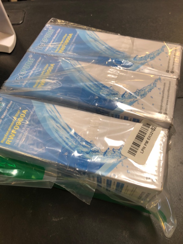 Photo 1 of ICEPURE UKF8001 Compatible with Whirlpool EDR4RXD1, 4396395, Maytag UKF8001, UKF8001AXX, EveryDrop Refrigerator Water Filter 4, RFC0900A, UKF8001AXX-200, UKF8001P, 469006, PUR, Puriclean II, Pack of 3