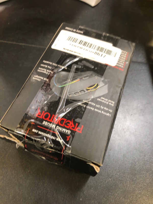 Photo 1 of Redragon M612 Predator RGB Gaming Mouse, 8000 DPI Wired Optical Mouse with 11 Programmable Buttons & 5 Backlit Modes, Software Supports DIY Keybinds Rapid Fire Button