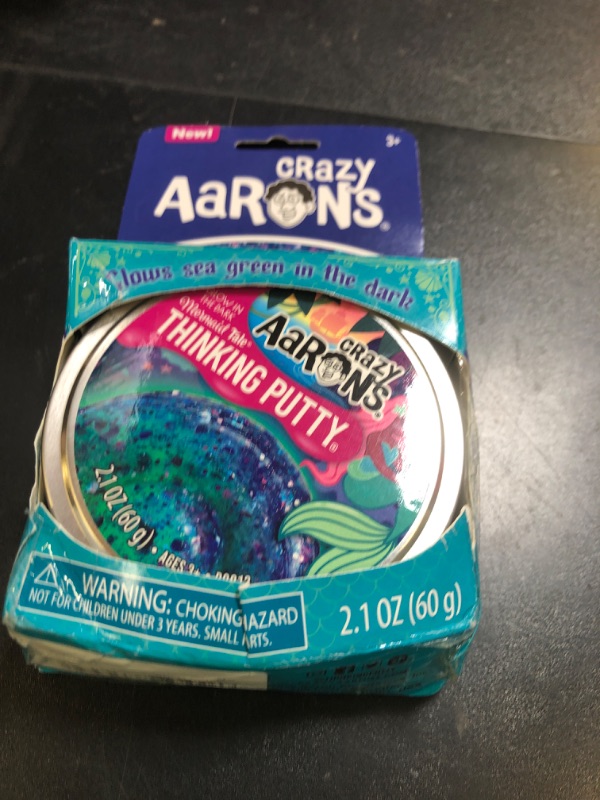 Photo 1 of Crazy Aaron's Thinking Putty® - Mermaid Tale - Color Changing Sensory Putty for Kids and Grown ups in a 4" Tin - Creative and Endless Fun, Stress Relief Therapy Toys, Never Dries Out - Made in USA