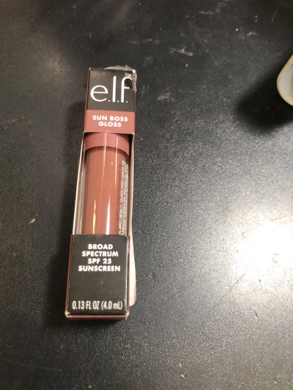 Photo 1 of e.l.f. Sun Boss Gloss SPF 25, Pigmented Lip Gloss For A High-Shine Finish, Moisturizing & Conditioning Formula, Vegan & Cruelty-Free, It's Your Mauve