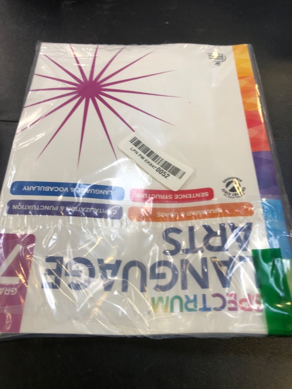 Photo 1 of Spectrum Grade 7 Language Arts Workbook, ELA Middle School Books for Kids Ages 12-13 Covering Grammar, Vocabulary, Sentence Structure, Parts of Speech, and More, Classroom or Homeschool Curriculum