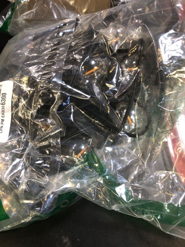 Photo 1 of Outdoor String Lights 25 Feet G40 LED Patio Lights, Plug-in, 13 Plastic Edison Bulbs(1 Spare), Waterproof Connectable Hanging Light for Backyard Porch Balcony Party Decor, E12 Base, Black