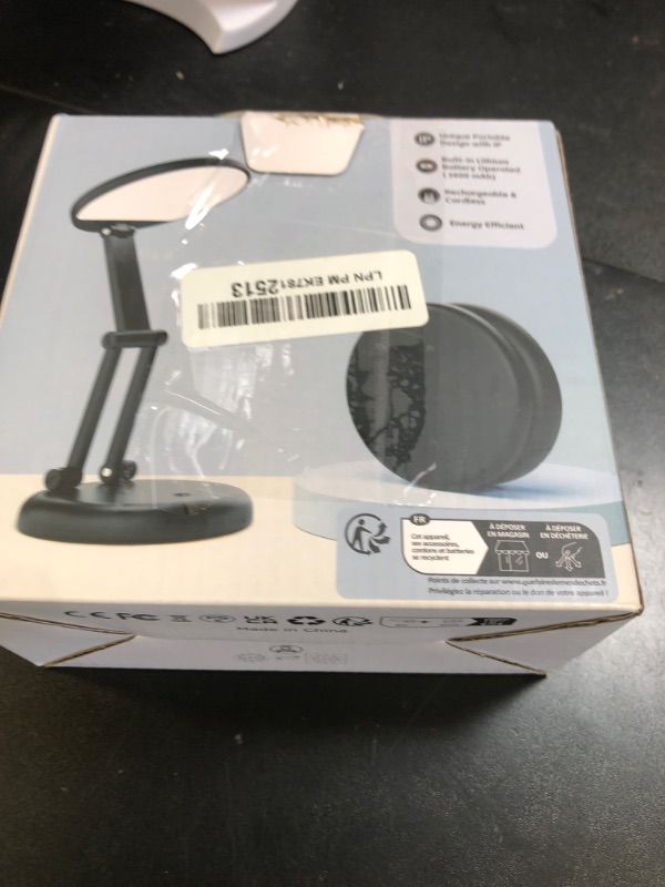 Photo 1 of Small Desk Lamp for College Dorm Room Rechargeable 3600mAh, Foldable+Cordless Table Lamps Battery Powered Lights, Portable & Dimmable Desk Lamps for Home Office, 9 Brightness LED Desk Light Dorm Lamp