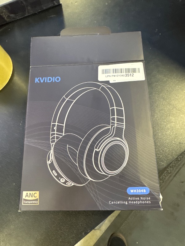Photo 1 of KVIDIO Active Noise Cancelling Headphones, 70 Hours Playtime Bluetooth Headphones Wireless with Microphone, Transparency Mode, Deep Bass and Hi-Fi Stereo Sound Over Ear for Travel Office