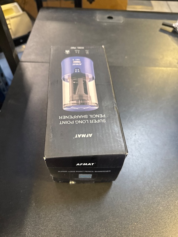 Photo 1 of AFMAT Electric Long Point Pencil Sharpener for Artist, Auto Stop & Fast Sharpening, 8-17mm Super Long Point, Artist Pencil Sharpener Plug in for ?6-12mm Charcoal/Drawing/Sketching/Colored Pencils