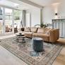 Photo 1 of Cinzia Bronze 8 ft. x 10 ft. Crystal Print Polyester Digital Printed Area Rug