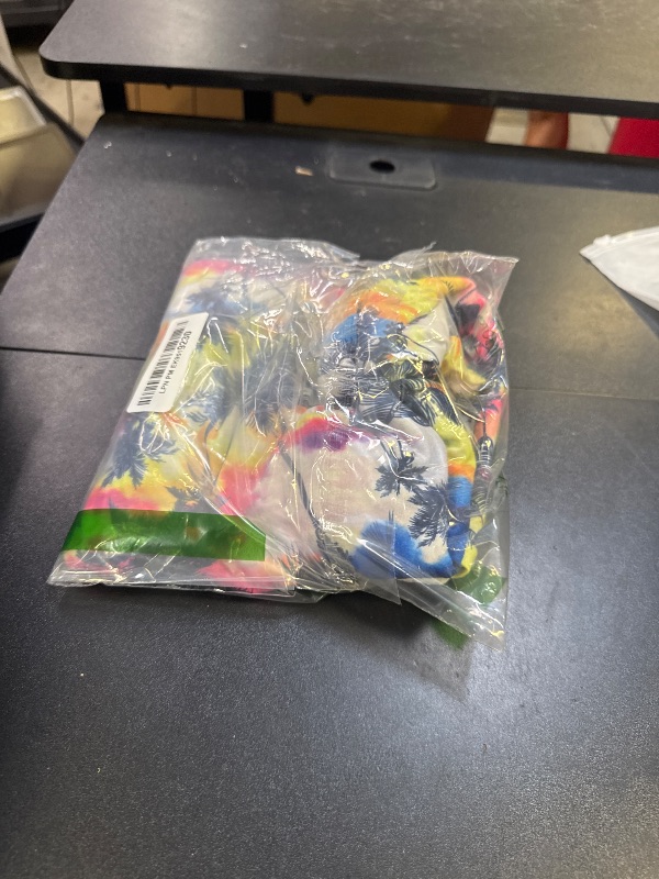 Photo 1 of  --- No Box Packaging, Item is Used, Item is Dirty from Previous Use---------------------ZXZY Women Stretchy Button Up V Neck Puff Short Sleeve Funny Hawaiian Shirts Blouse Multicolor