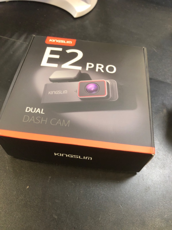 Photo 1 of Kingslim Dash Cam Front and Rear 2K+1080P, Mini WiFi Dash Camera for Cars Dual Dashcam Parking Monitor, Loop Recording, Car Camera Support Max 256GB (E2PRO)