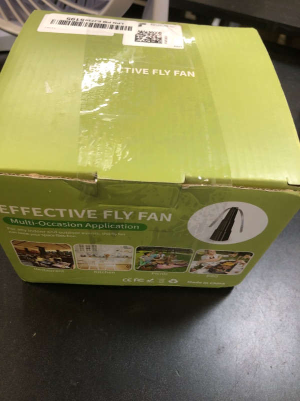 Photo 1 of Fly Fans for Tables, Fly Fan Outdoor Indoor Keep Flies Away, Table Top Spinner with Holographic Blades, Flies Deterrent for Picnic, Restaurant, Party, Home, BBQ (4 Pack)