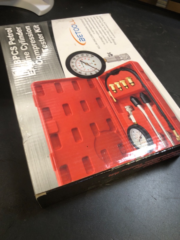 Photo 1 of BETOOLL HW0130 8pcs Petrol Engine Cylinder Compression Tester Kit Automotive Tool Gauge