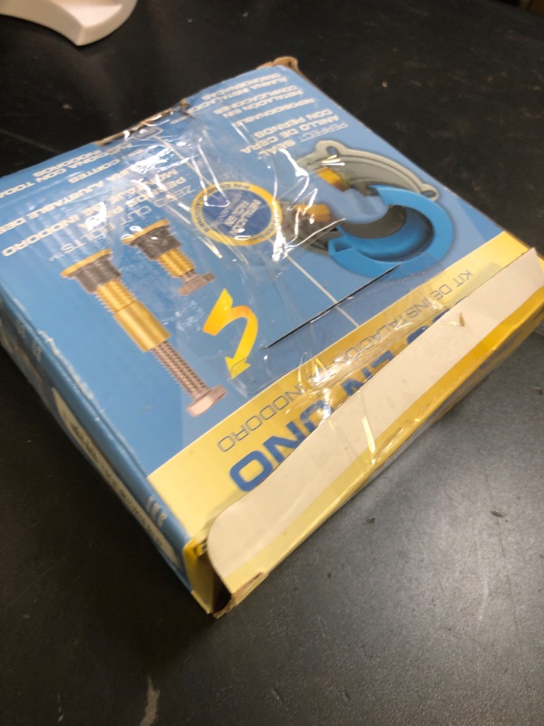 Photo 1 of DANCO All-in-One Toilet Installation Kit, Perfect Seal Wax Ring & Zero Cut Bolts, Toilet Repair, Wax-Free, Mounting Toilet Bolts (10879X)